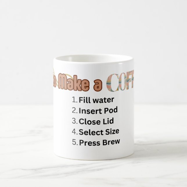 How to Make a Coffee Funny Typography Coffee Mug (Center)
