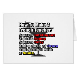 How To Make a French Teacher Cards