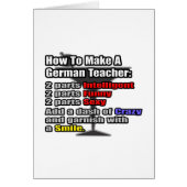 How To Make a German Teacher (Front)