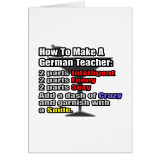 How To Make a German Teacher Cards