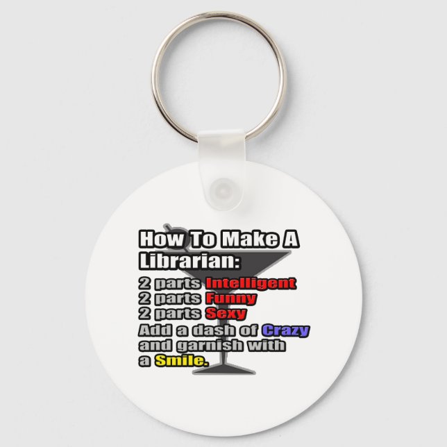 How To Make a Librarian Keychain (Front)