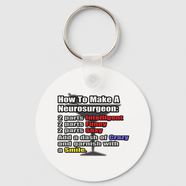 How To Make a Neurosurgeon Keychain (Front)