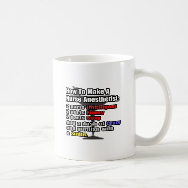 How To Make a Nurse Anesthetist Coffee Mug (Right)