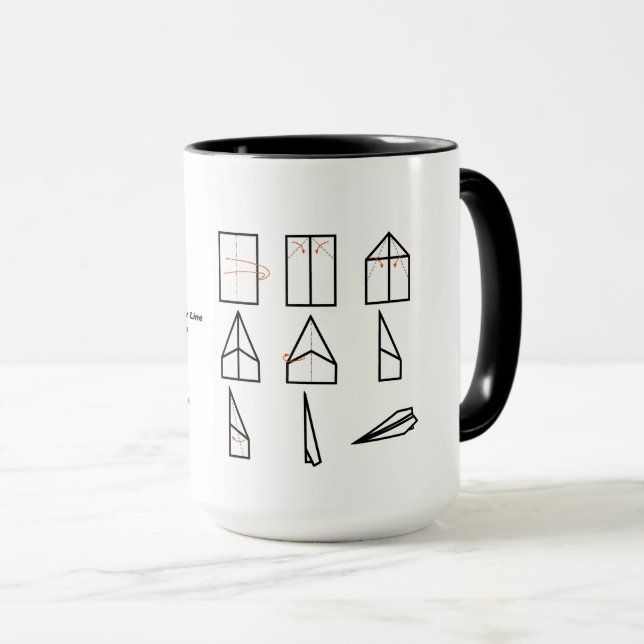 How To Make A Paper Airplane Mug (Front Right)