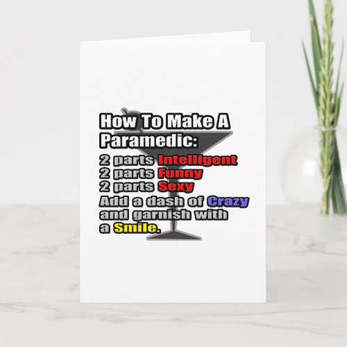 How To Make a Paramedic Card