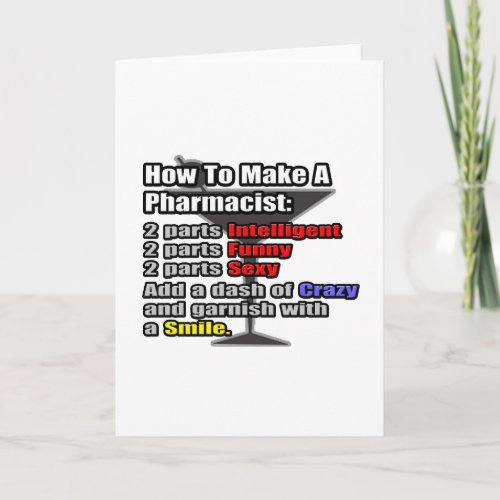 How To Make a Pharmacist Card