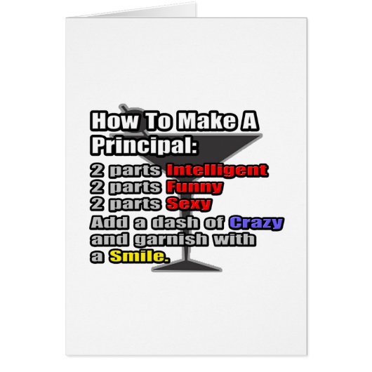 How To Make a Principal (Front)