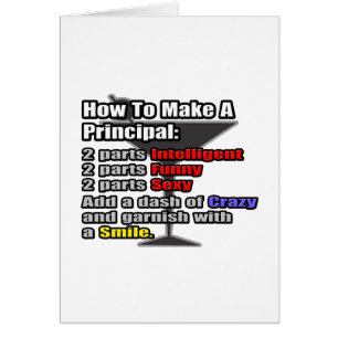How To Make a Principal Cards