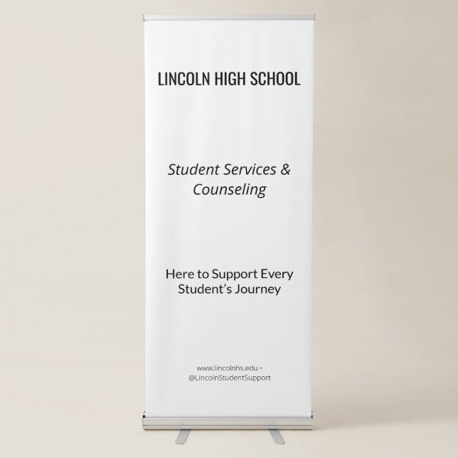 How to Make a Statement with Just One Banner! Retractable Banner (Front)