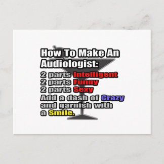 How To Make an Audiologist Postcard
