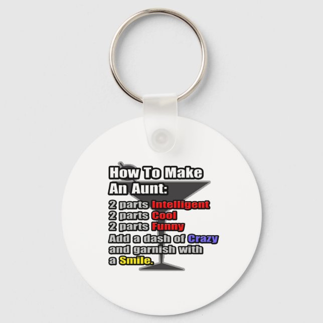 How To Make an Aunt Keychain (Front)