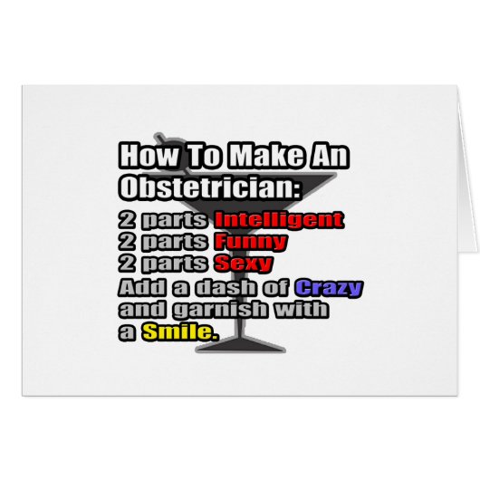 How To Make an Obstetrician Cards (Front Horizontal)