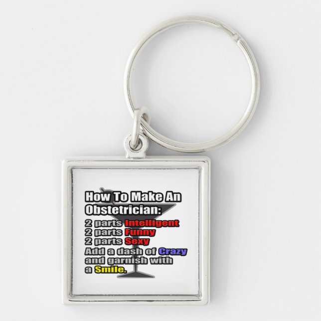 How To Make an Obstetrician Keychain (Front)