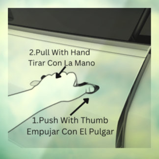 How to Open a Tesla Model 3 or Tesla Model Y Door Window Cling