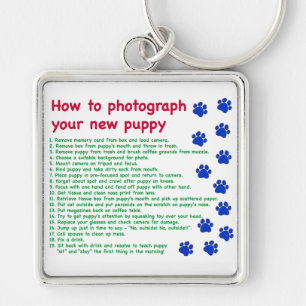How to photograph your new puppy keychain