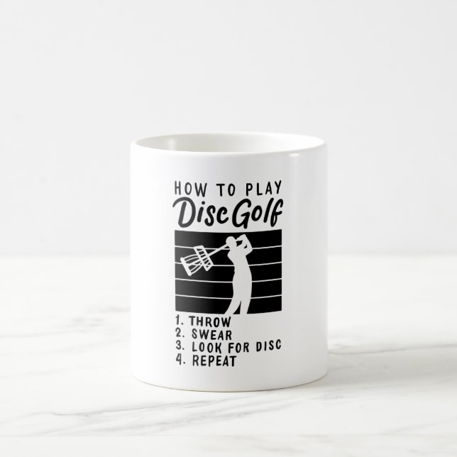 How To Play Disc Golf Coffee Mug (Center)