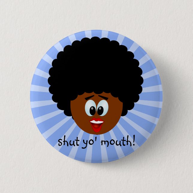 How to politely suggest that someone stop talking pinback button (Front)