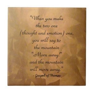 How To Pray Gospel Of Thomas Ceramic Tile