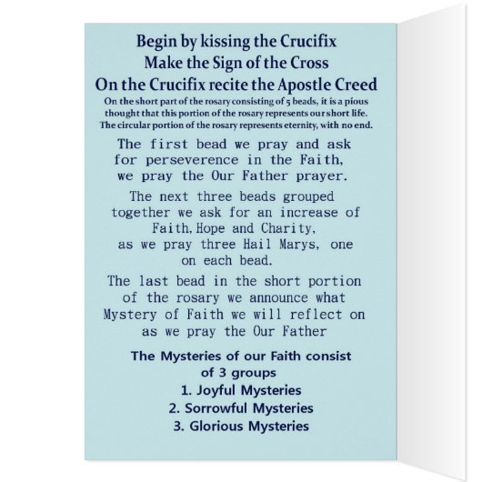 How to Pray the Rosary (Inside (Left))