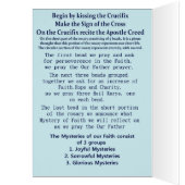 How to Pray the Rosary Cards (Inside (Left))
