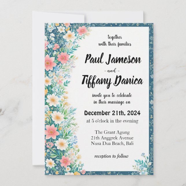 How to Prepare Your Wedding Invitation (Front)