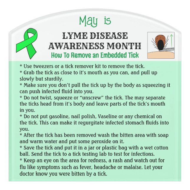 How to remove a Tick Educational Door Sign (Contour Front)