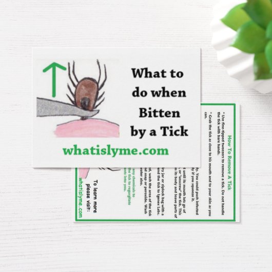 How to Remove a Tick Instructions Card (Desk)