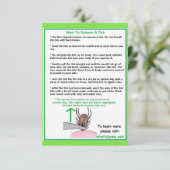 How to Remove a Tick Instructions Card for Lyme (Standing Front)