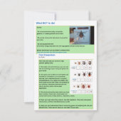 How to Remove a Tick Instructions Card for Lyme (Back)
