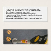 HOW TO RUN WITH THE SPRINGBORA (Front & Back)