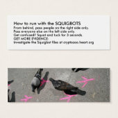 How to run with the SQUIGBOTS (Front & Back)