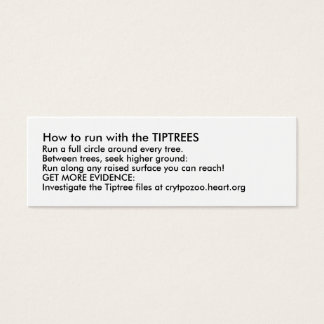How to run with the TIPTREES