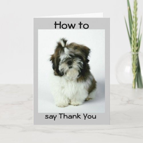 HOW TO SAY THANK YOU THANK YOU CARD