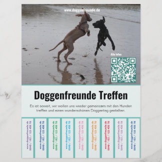How to sell Dane puppies colored flyer