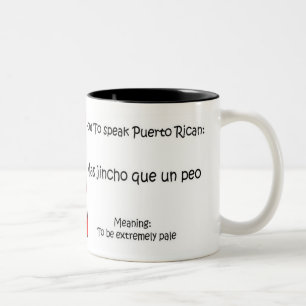 How to Speak Puerto Rican Two-Tone Coffee Mug