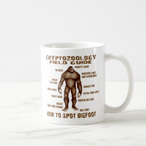 HOW TO SPOT BIGFOOT _ Cryptozoology Field Guide Coffee Mug