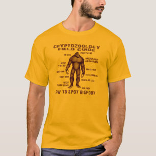 HOW TO SPOT BIGFOOT - Cryptozoology Field Guide T-Shirt