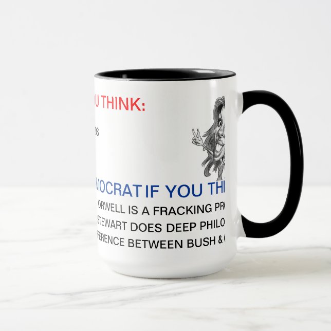HOW TO TELL IF YOU'RE REPUBLICAN OR DEMOCRAT MUG (Right)