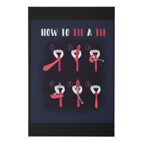 How to Tie a Tie Faux Canvas Print