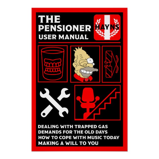 How To Understand Old People Poster (Front)