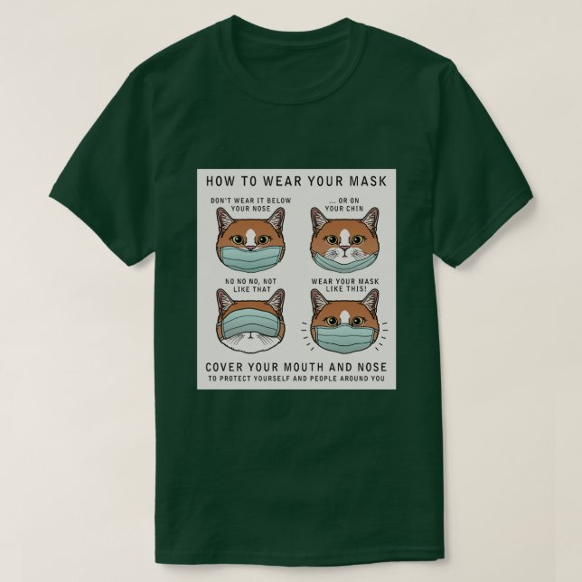 How to wear your mask 3 T-Shirt (Design Front)