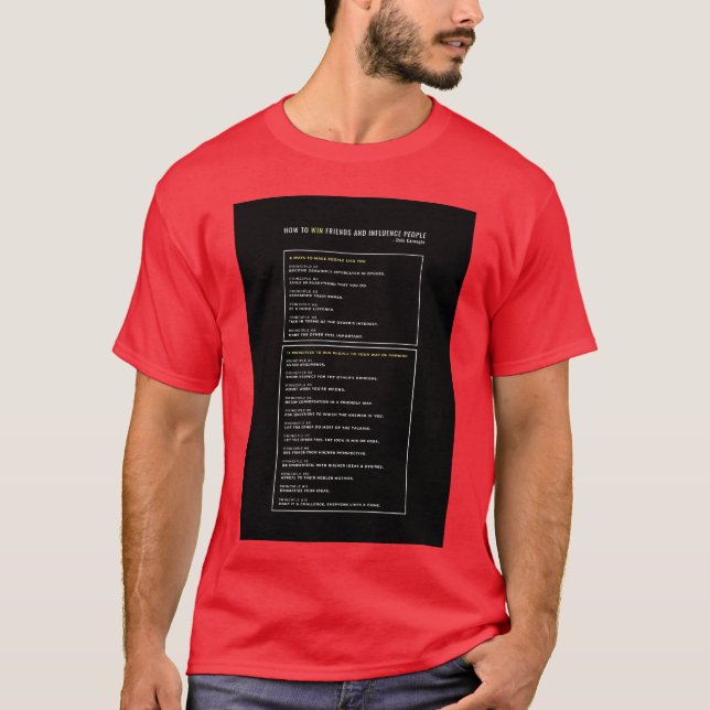 How to win friends and influence people Dale Carne T-Shirt (Front)