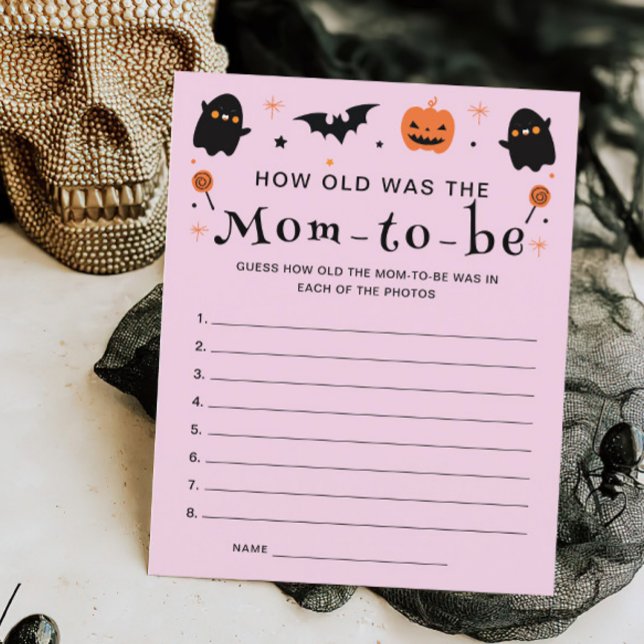 How was Old the Mom Halloween Baby Shower Game (Creator Uploaded)