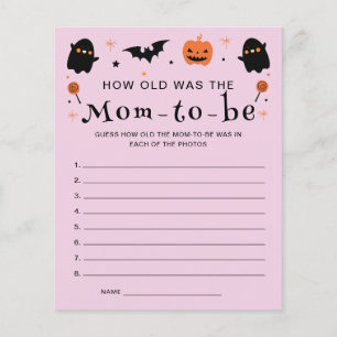 How was Old the Mom Halloween Baby Shower Game