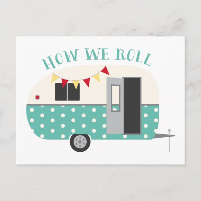 How We Roll Postcard (Front)
