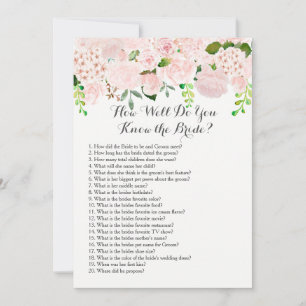 How well do you know the bride?