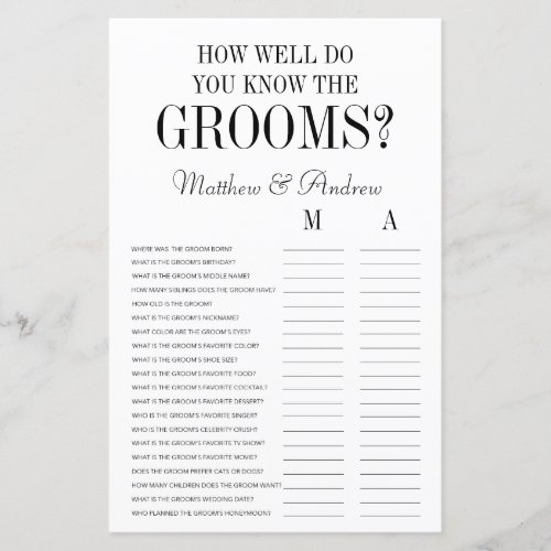 How Well Do You Know The Grooms LGBTQ