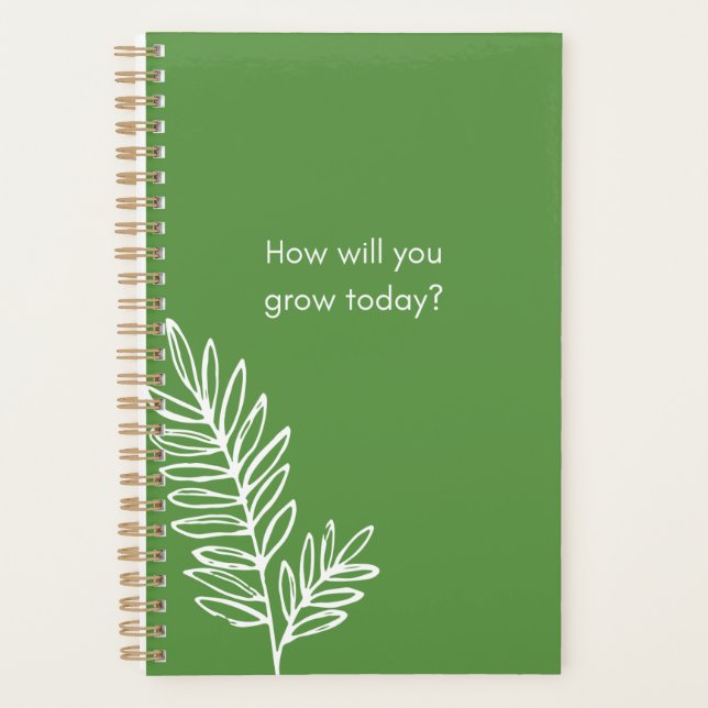 How Will you Grow Today Planner (Front)
