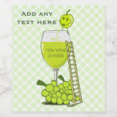 How Wine is Made Add Text Wine Label (Single Label)