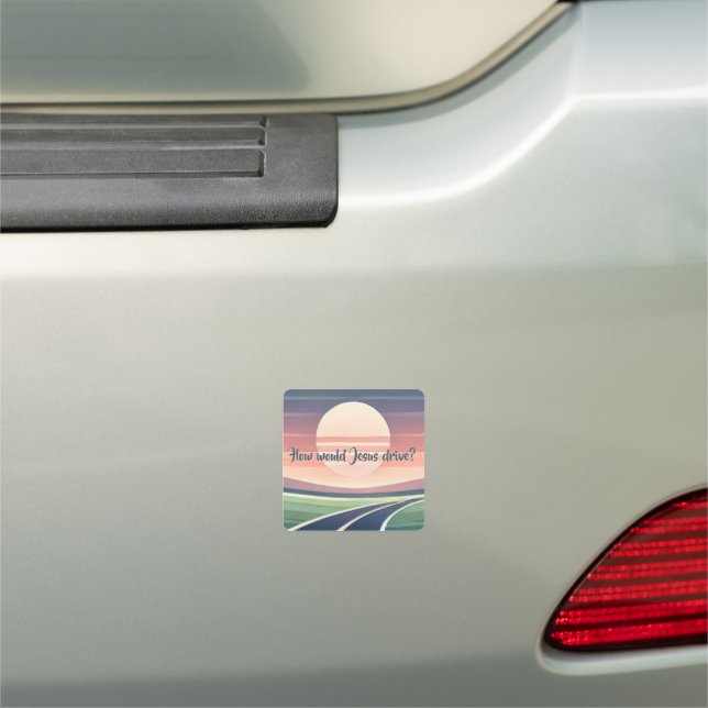 How would Jesus drive? Car Magnet (In Situ)